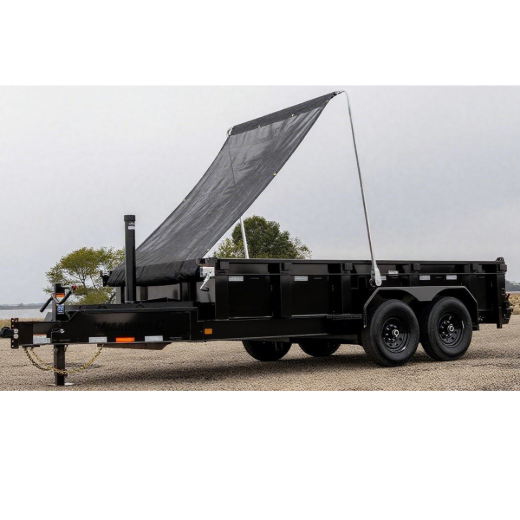 Mesh Dump Truck Tarp 7ft x 14ft 10oz Black