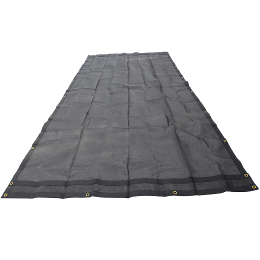 Mesh Dump Truck Tarp 7ft x 14ft 10oz Black