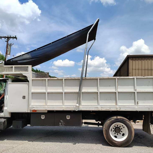 Mesh Dump Truck Tarp 7ft x 14ft 10oz Black