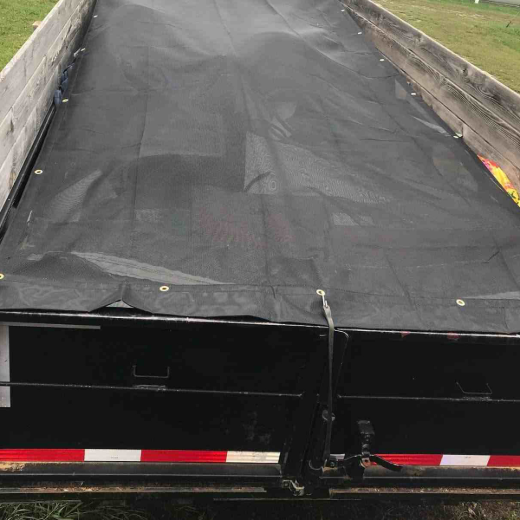 Mesh Dump Truck Tarp 7ft x 14ft 10oz Black
