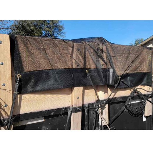 Mesh Dump Truck Tarp 7ft x 14ft 10oz Black