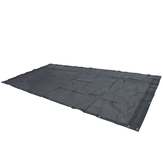 Mesh Dump Truck Tarp 7ft x 16ft 10oz Black