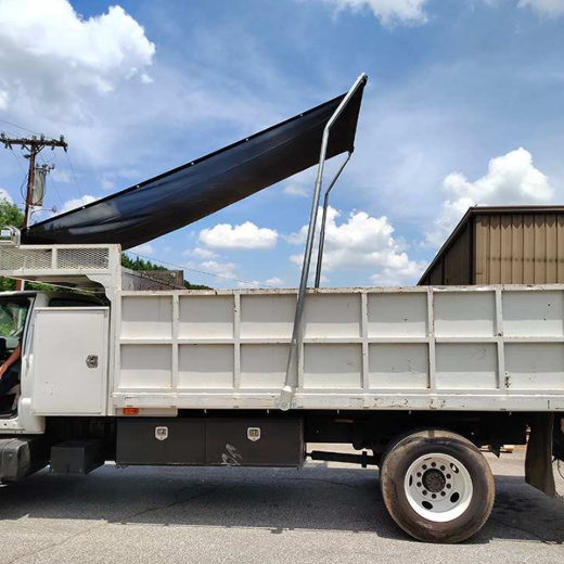 Mesh Dump Truck Tarp 7ft x 16ft 10oz Black