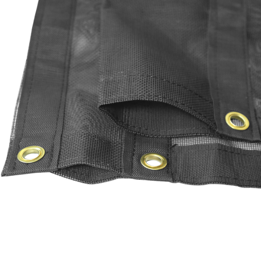 Mesh Dump Truck Tarp 7ft x18ft 10oz Black