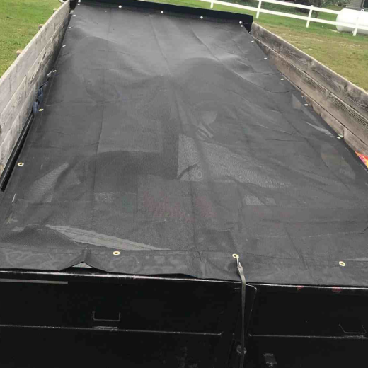 Mesh Dump Truck Tarp 7ft x 22ft 10oz Black