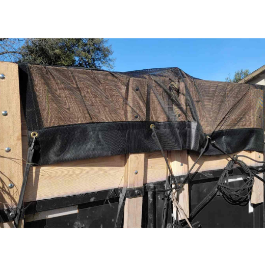 Mesh Dump Truck Tarp 7ft x 22ft 10oz Black