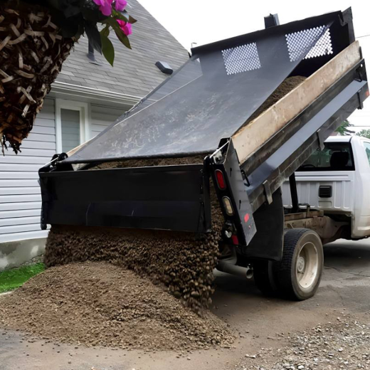 Mesh Dump Truck Tarp 7ft x 22ft 10oz Black