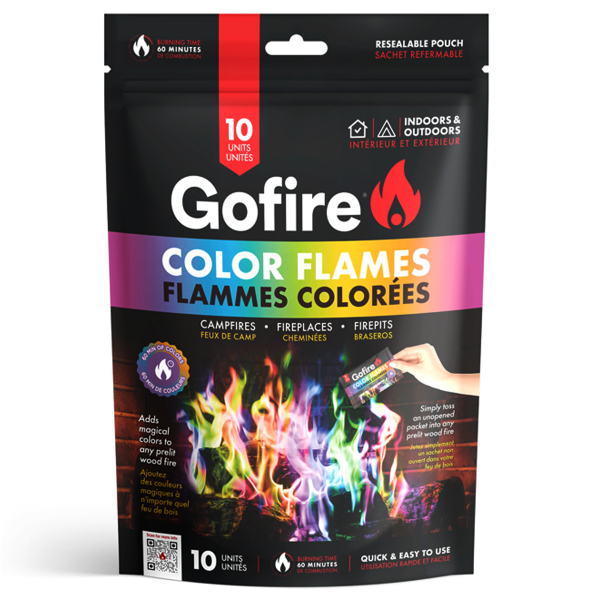 10Pk Color Flames