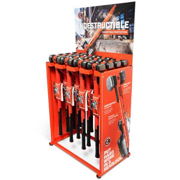 16PC Crescent Headlock Sledge Hammer Display