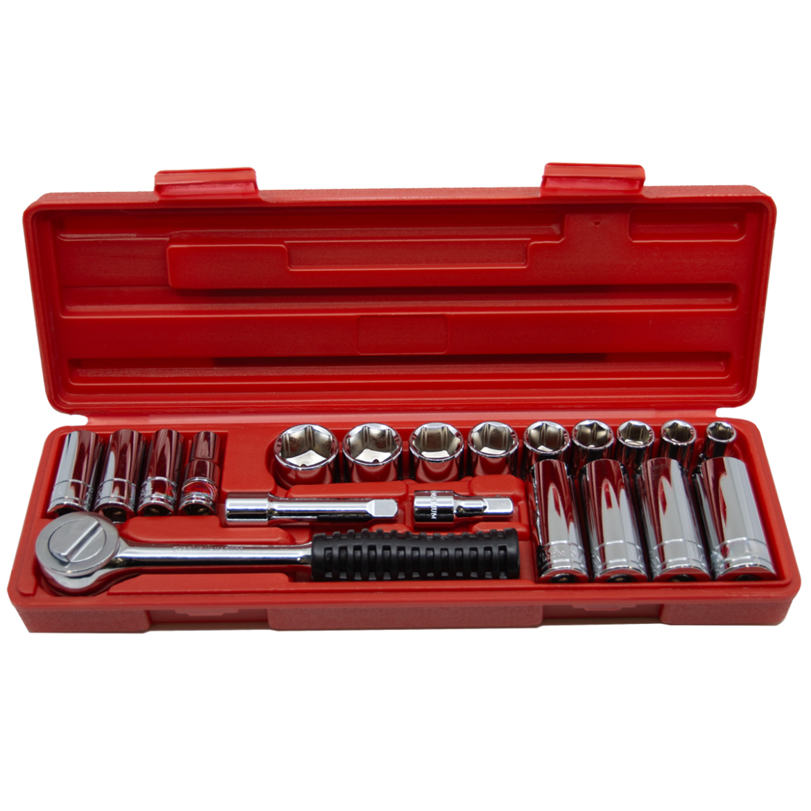 21PC Socket Metric 3/8in Drive Set With Case