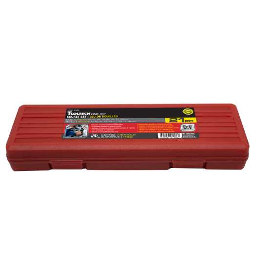 21PC Socket Metric 3/8in Drive Set With Case