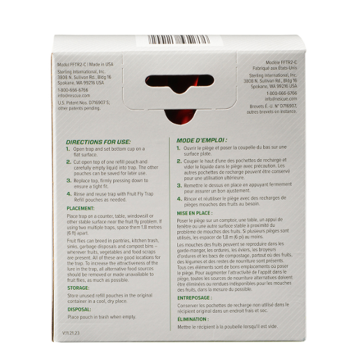 2PC Fruit Fly Trap Reuseable