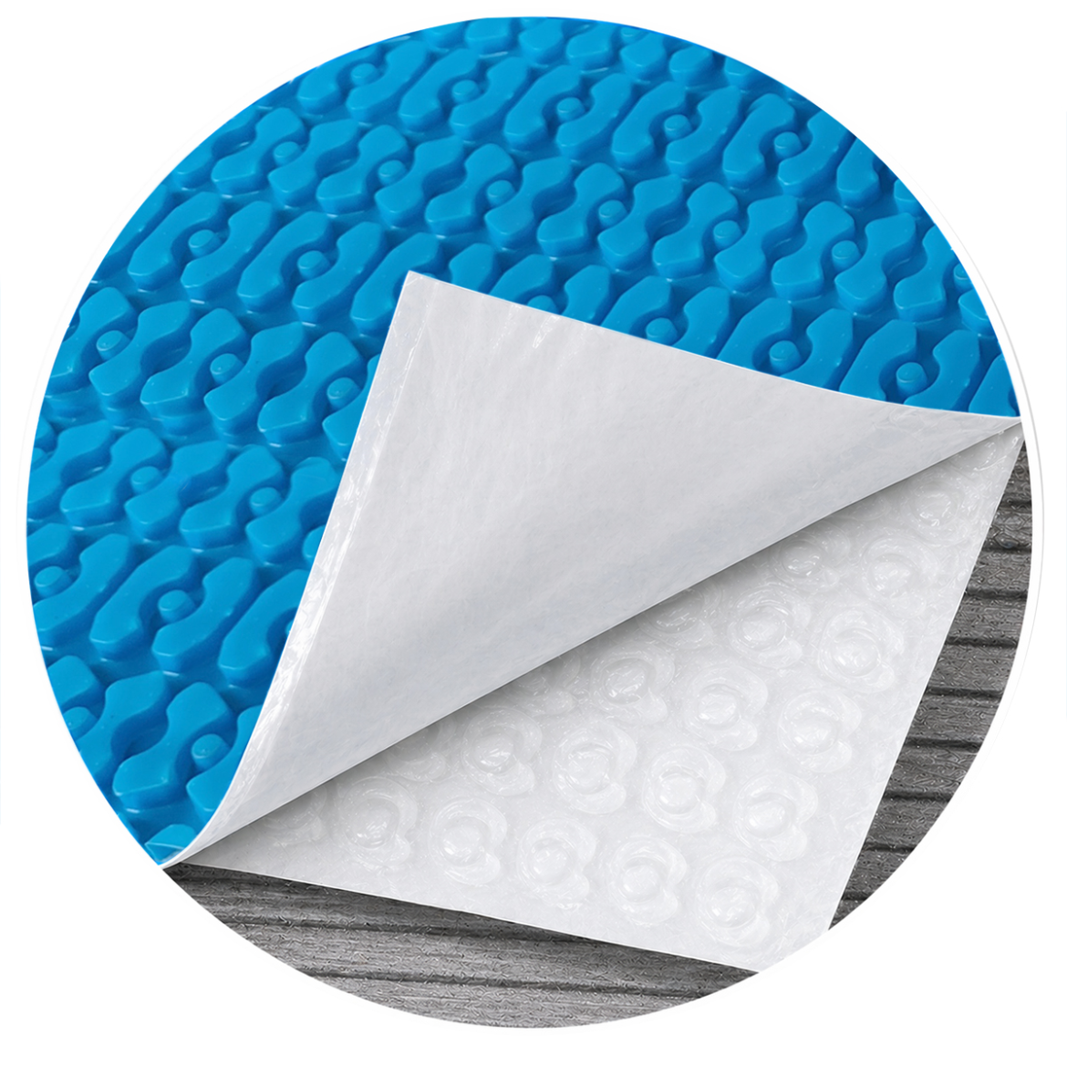 Self-Adhesive Uncoupling Membrane For In-Floor Heating 1m x 6.5mm x 10m (40in x 1/4in x 33ft) Blue