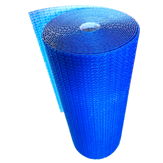 Self-Adhesive Uncoupling Membrane For In-Floor Heating 1m x 6.5mm x 10m (40in x 1/4in x 33ft) Blue
