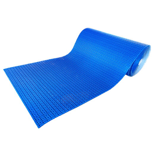 Self-Adhesive Uncoupling Membrane For In-Floor Heating 1m x 6.5mm x 10m (40in x 1/4in x 33ft) Blue