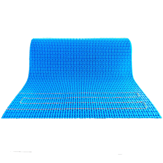 Self-Adhesive Uncoupling Membrane For In-Floor Heating 1m x 6.5mm x 10m (40in x 1/4in x 33ft) Blue