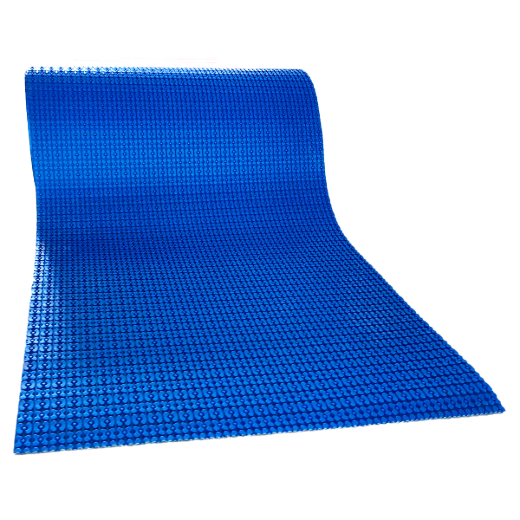 Self-Adhesive Uncoupling Membrane For In-Floor Heating 1m x 6.5mm x 10m (40in x 1/4in x 33ft) Blue