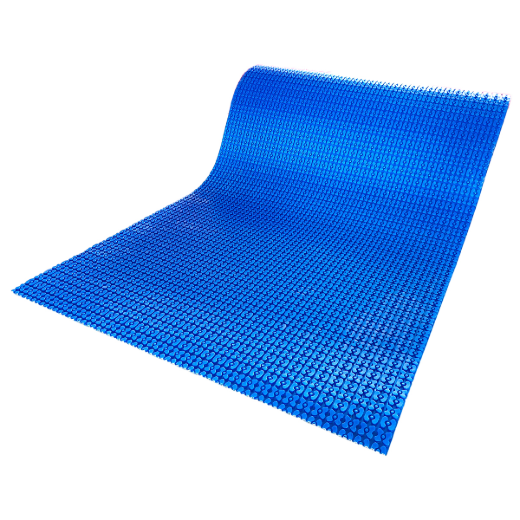 Self-Adhesive Uncoupling Membrane For In-Floor Heating 1m x 6.5mm x 10m (40in x 1/4in x 33ft) Blue