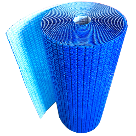 Self-Adhesive Uncoupling Membrane For In-Floor Heating 1m x 6.5mm x 10m (40in x 1/4in x 33ft) Blue