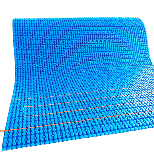 Self-Adhesive Uncoupling Membrane For In-Floor Heating 1m x 6.5mm x 10m (40in x 1/4in x 33ft) Blue