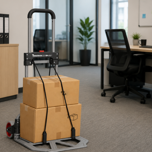Steel Folding Hand Truck Soft Grip Handle 70kg