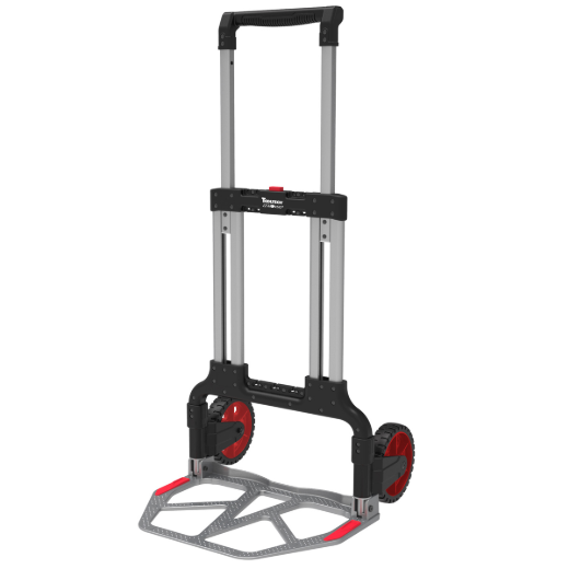 Aluminum Folding Hand Truck Double Tube Frame 125kg