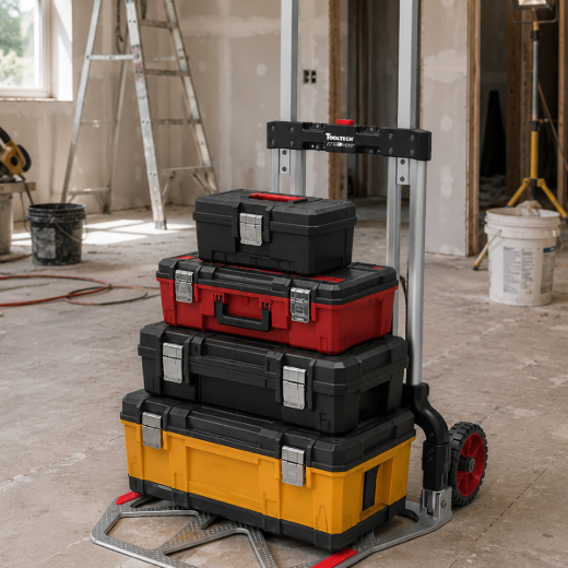 Aluminum Folding Hand Truck Double Tube Frame 125kg