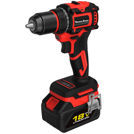 High-Torque Cordless Brushless Drill 18V