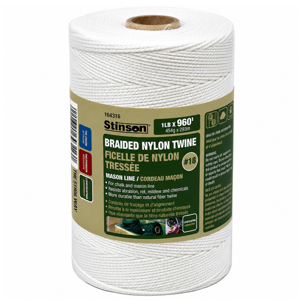 Twisted Nylon Twine #15 1lb 960ft White