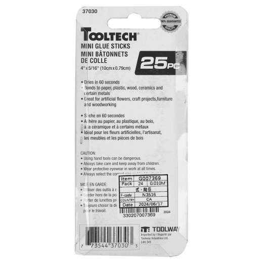 25PK Mini Glue Stick for Glue Gun 4in x 5/16in