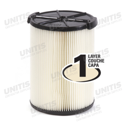 Ridgid Vacuum Filter - Fits 6-16 Gallon Ridgid Vacuums