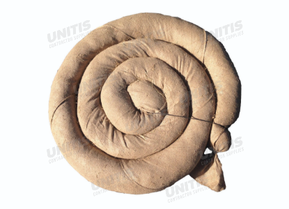 Burlap Straw Wattle / Fiber Roll - 25' length