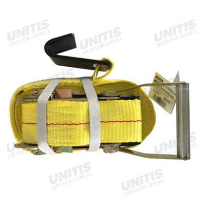 Ratchet Strap / Tie Down Strap with Flat Hook 2" x 27'