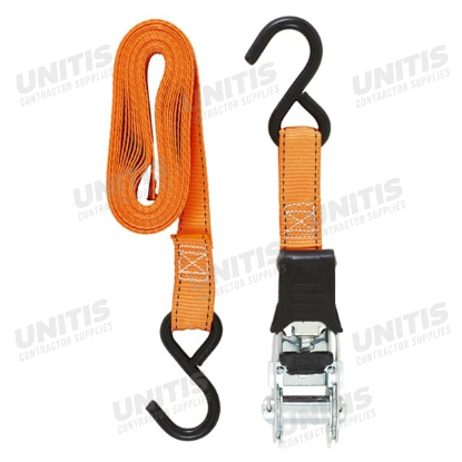Ratchet Strap / Tie Down Strap 1" x 14' - 4 pack