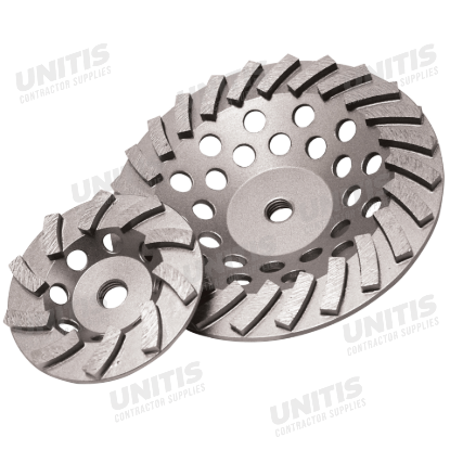 Delux-Cut x 5/8-11 Turbo Cup Grinder - 7" x 5/8"-11 (12 seg)