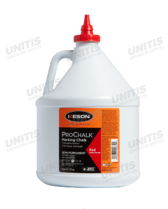 Keson 5 lb Red #3 Semi-Permanent Marking Chalk