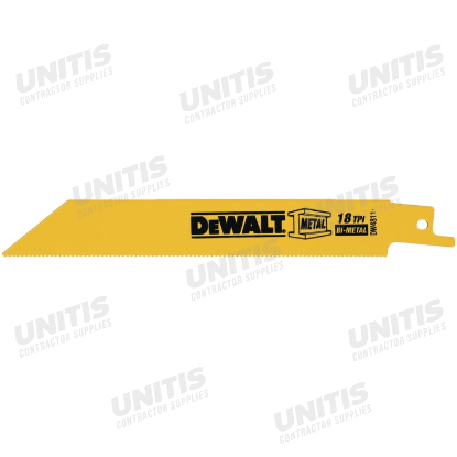 Dewalt Sawzall Blade - 6" x 18TPI - 5/Pack