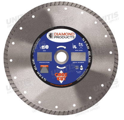 Star Blue Diamond Blade Turbo - 7" x .095 x 7/8"