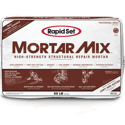 CTS Rapid Set Mortar Mix - Brown Bag - 55lb/bag - 50/pllt