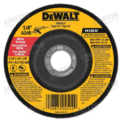 Dewalt Grinding Wheel 4-1/2" for Metal