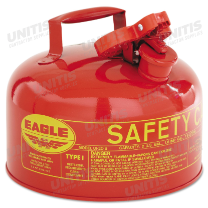 Eagle 2 Gallon Type 1 Red Safety Gas Can with Funnel