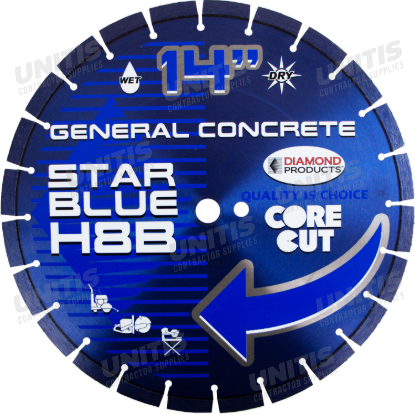 Star Blue Diamond Blade Segmented - 14" x .125 x UNV