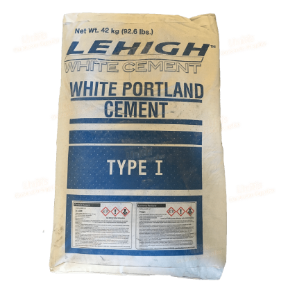 Portland Cement White - 94 lb bag - 40/pllt