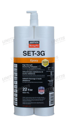 Simpson SET-3G Epoxy with Nozzle & Extension - 22 oz