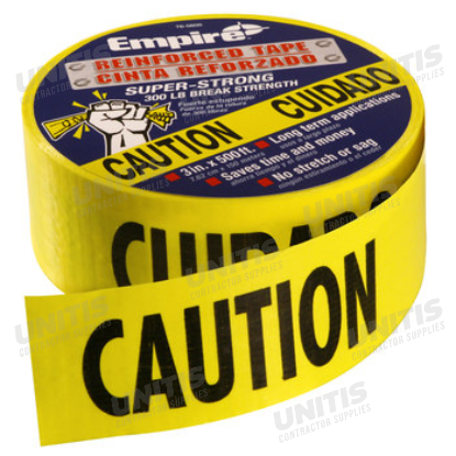 Empire Reinforced Caution Tape - 3" x 500'