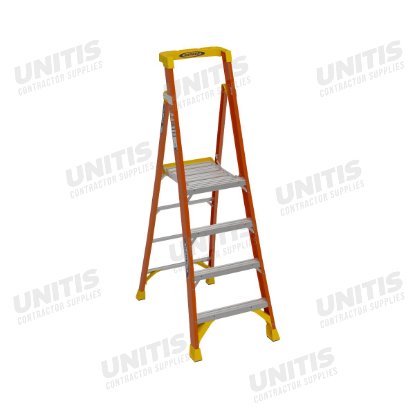Werner Fiberglass Platform Ladder - 4' - Type 1A - 300 lb