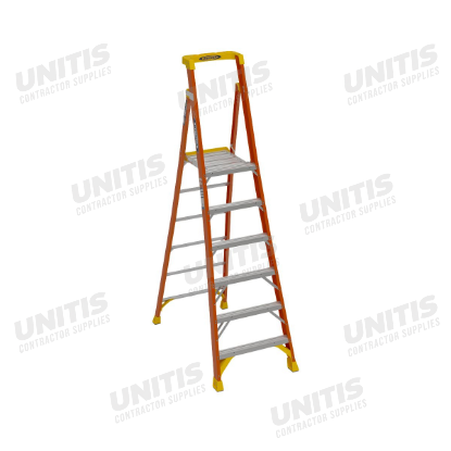 Werner Fiberglass Platform Ladder - 6' - Type 1A - 300 lb