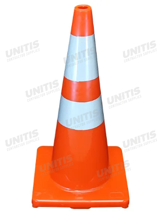 Traffic Cone - 28" 7lb Orange with Reflectors