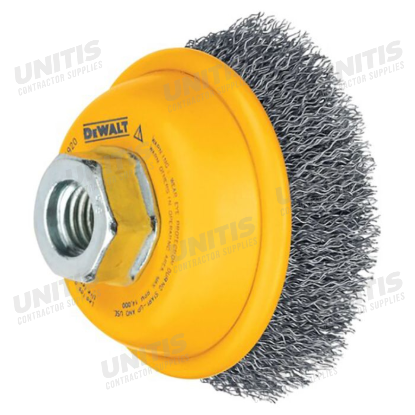 Dewalt Carbon Knot Wire Cup Brush, 4" x 5/8"-11