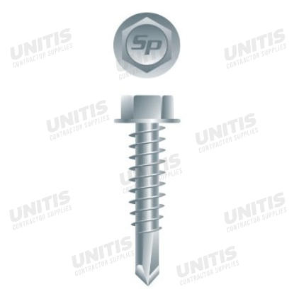Tek Screw - HWH - #12 x 2-1/2" - Zinc - 5lb (250/box)